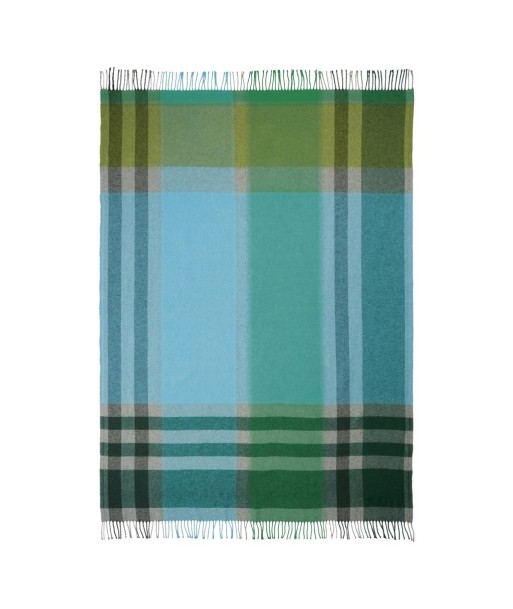 Bampton Emerald Woven Throw pas cher