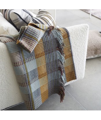 Plaid Tasara Ocher Woven hantent personnes