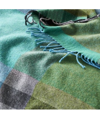 Bampton Emerald Woven Throw pas cher