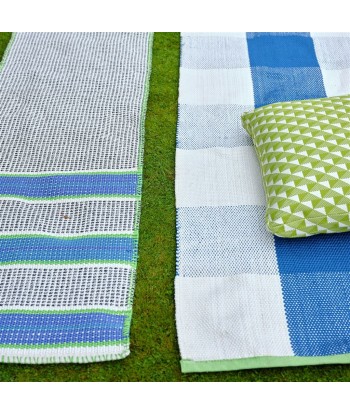 Saliya Outdoor Cobalt Runner Rug chez Cornerstreet bien 