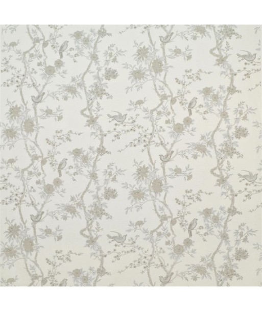 RL Marlowe Floral Silk Silver Fabric plus qu'un jeu 