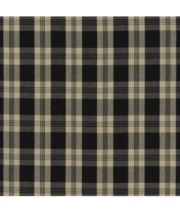 RL Mill Pond Check Fabric - Black/linen plus qu'un jeu 