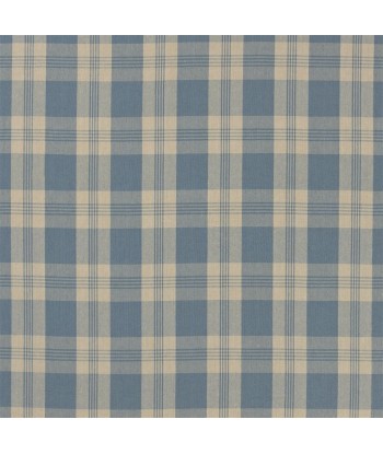 RL Mill Pond Check Fabric - Chambray/linen pas cheres