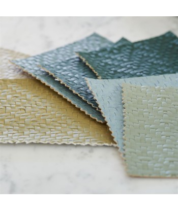 Matara Tessere Celadon Fabric soldes