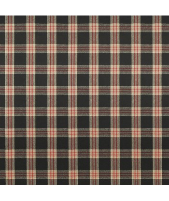 RL Refinery Plaid Cinder Fabric Véritable concentré