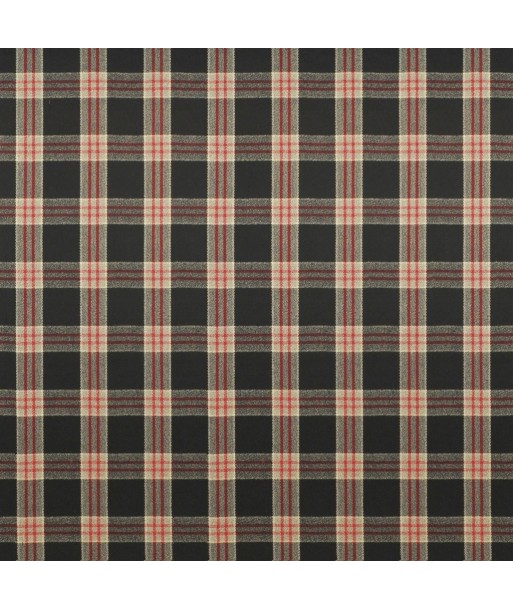 RL Refinery Plaid Cinder Fabric Véritable concentré