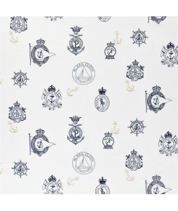 RL Rowthorne Embroidery Fabric - Navy de France