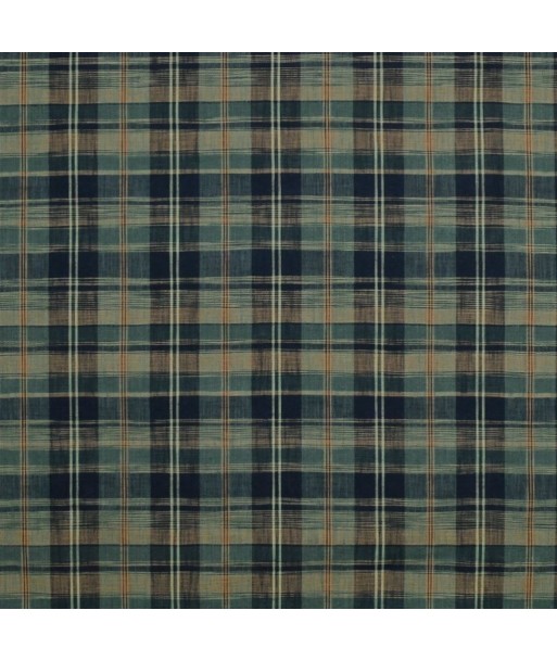 Fabric RL Ryokan Plaid Indigo rembourrage situé sous