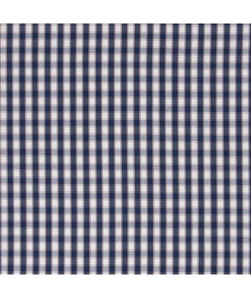 RL Saybrook Check Fabric - Navy Economisez 