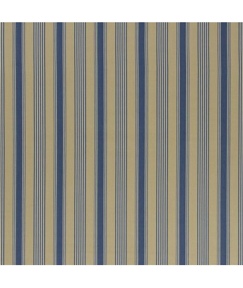 RL Springhouse Stripe Fabric - Blue/khaki des créatures d'habitude