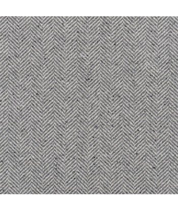 RL Stoneleigh Herringbone Gray Flannel Fabric Amélioration de cerveau avec