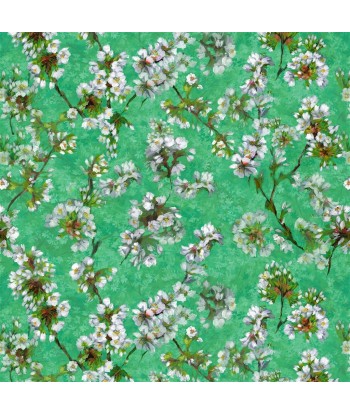 Fabric Fleur D Assam Emerald plus qu'un jeu 