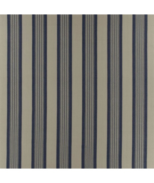 RL Tack House Stripe Fabric - Indigo Economisez 