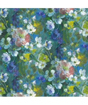 Fabric Gladys Blossom Cobalt de France