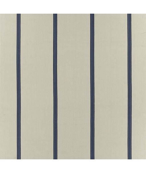 RL Twinfalls Stripe Fabric - Blue brillant des détails fins