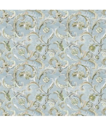 Myrtle Damask Celadon Fabric l'achat 