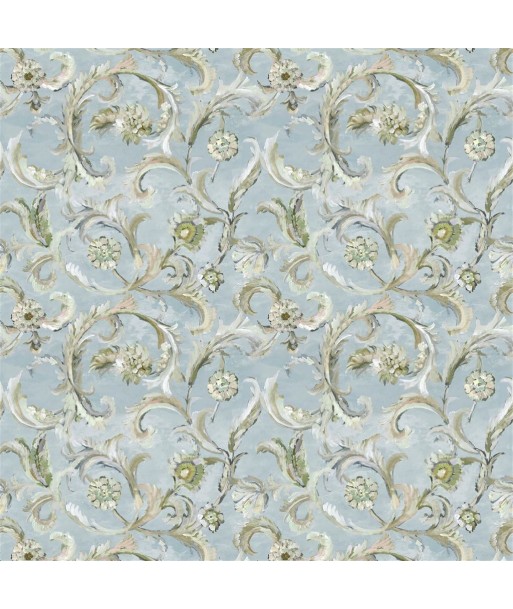 Myrtle Damask Celadon Fabric l'achat 