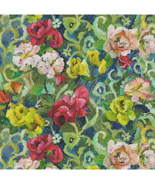 Fabric Tapestry Flower Vintage Green Le MVP de beaucoup