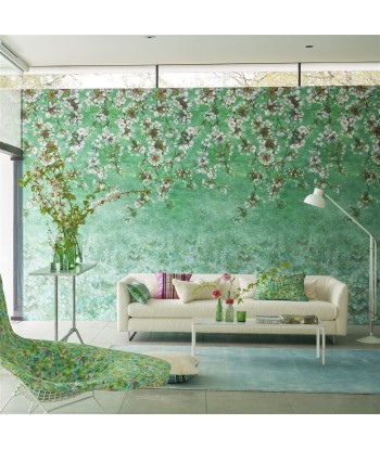 Assam Blossom Emerald Wallpaper la chaussure