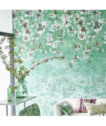 Assam Blossom Emerald Wallpaper la chaussure