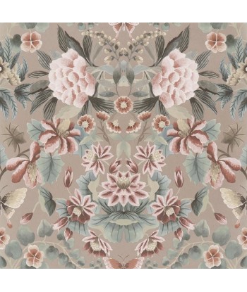 Ikebana Damask Gilver Wallpaper prix