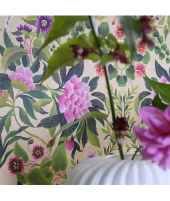 Ikebana Damask Fuchsia Wallpaper paiement sécurisé