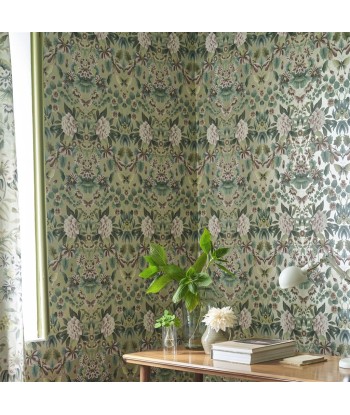 Ikebana Damask Gilver Wallpaper prix