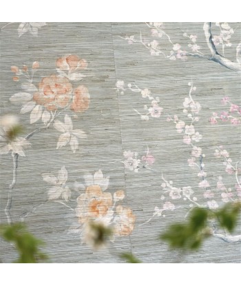 Manohari Grasscloth Blossom Wallpaper pas cher chine