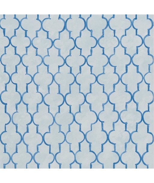 Pergola Trellis Cobalt Wallpaper de pas cher