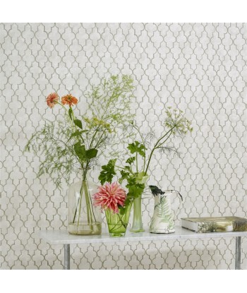 Pergola Trellis Stone Wallpaper commande en ligne