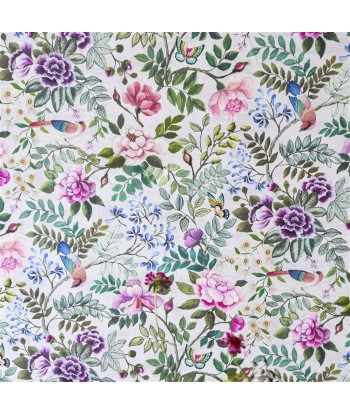 Fuchsia Chinese Porcelain Wallpaper rembourrage situé sous