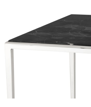 Henley Nickel Brown Marble Side Table pas cher chine