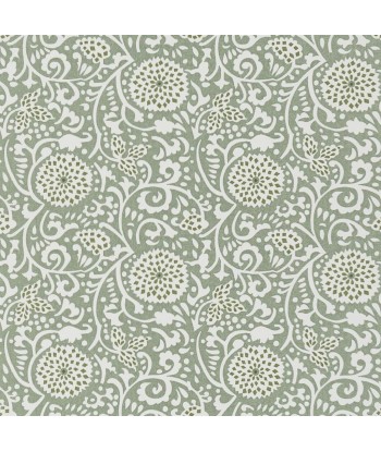 Shaqui Vintage Green Wallpaper Economisez 