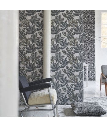 Tanjore Graphite Wallpaper Paris Déstockage Promo