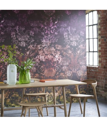 Tarbana Damask Amethyst Wallpaper soldes