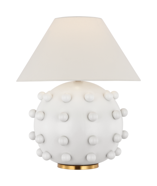 Linden Medium Orb Lamp White Plaster Dans la société mordern