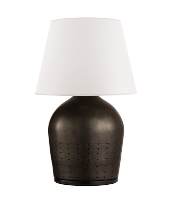 Halifax Small Black Ceramic Lamp en stock