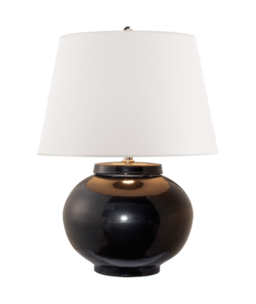 Carter Small Black Porcelain Lamp Le MVP de beaucoup