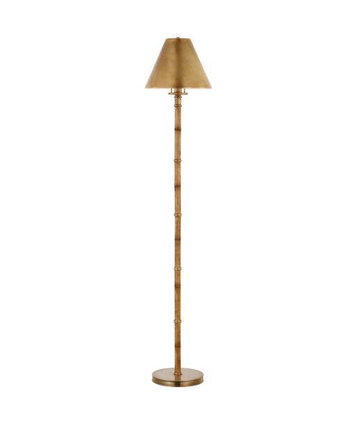 Dalfern Bamboo Floor Lamp Brass Lampshade hantent personnes