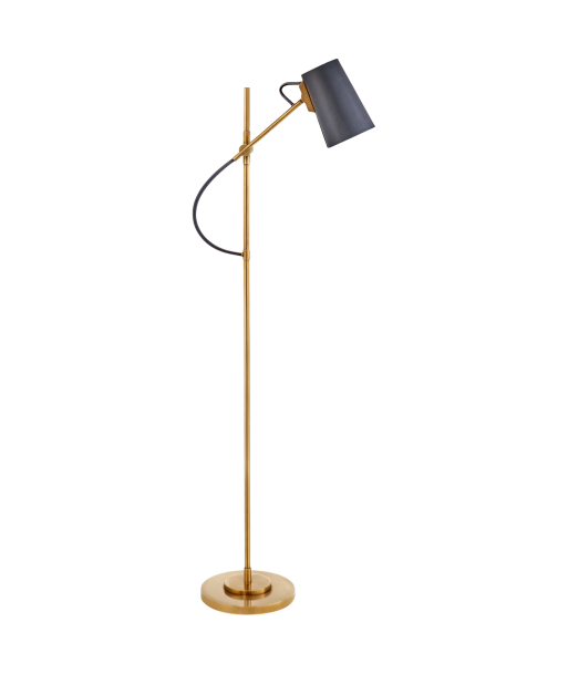 Benton Brass Floor Lamp Navy Shade prix pour 