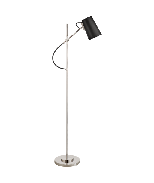 Benton Nickel Floor Lamp with Chocolate Lampshade Comment ça marche