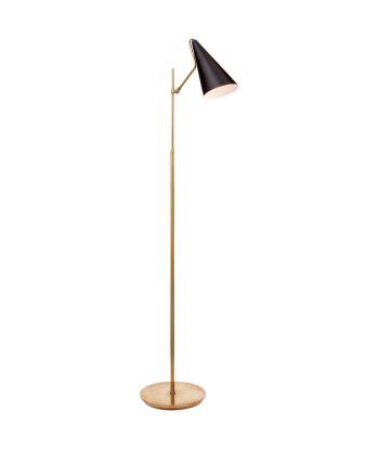 Clemente Floor Lamp Black Brass la chaussure