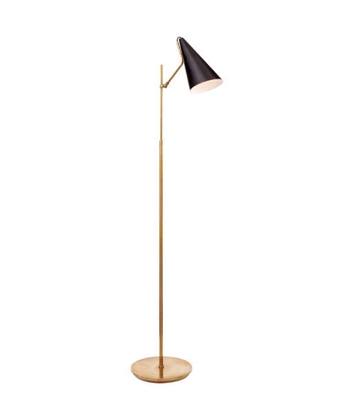 Clemente Floor Lamp Black Brass la chaussure