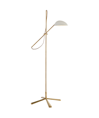 Graphic White Brass Floor Lamp l'achat 