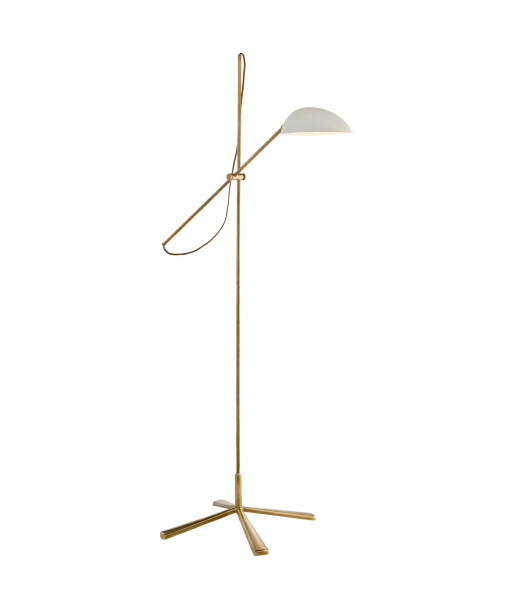 Graphic White Brass Floor Lamp l'achat 