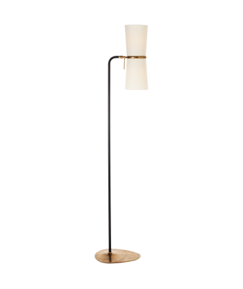 Clarkson Floor Lamp Black Brass pas cheres