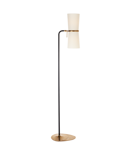 Clarkson Floor Lamp Black Brass pas cheres