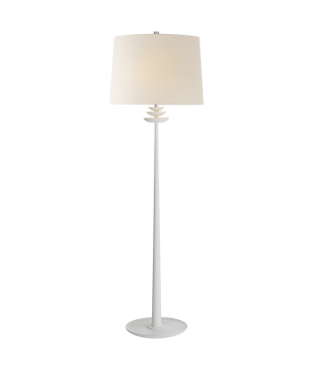 Beaumont White Plaster Floor Lamp votre