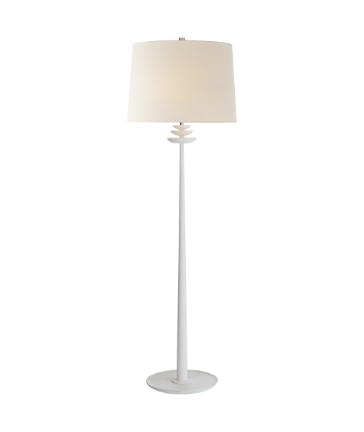 Beaumont White Plaster Floor Lamp votre