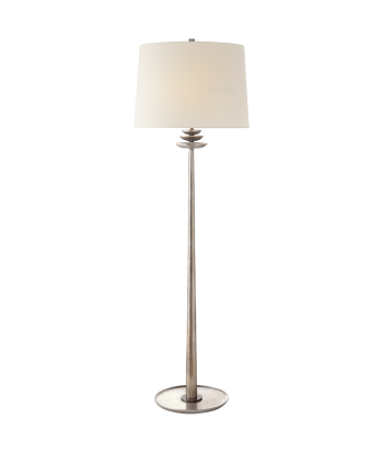 Beaumont Burnished Silver Leaf Floor Lamp Découvrez la collection